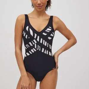 Bañador reductor detalles animal print