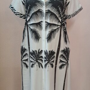 Vestido camisero estampado